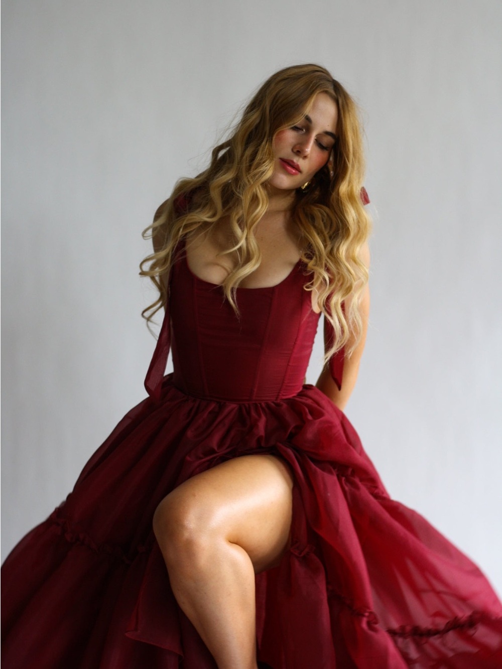 Wild rose and sparrow sienna Ball Gown Dress